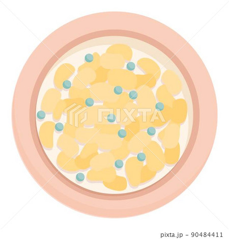 Box cereal breakfast icon cartoon vector. Milk bowl. Corn chocolate Box cereal breakfast icon cartoon vector. Milk bowl. Corn chocolate 90484411