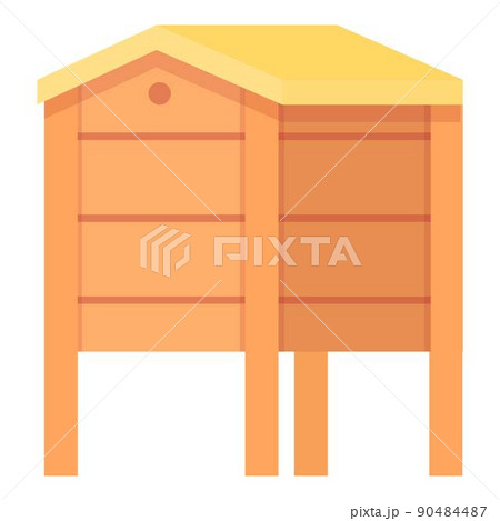 Beehive house icon cartoon vector. Honey bee. Flower propolis Beehive house icon cartoon vector. Honey bee. Flower propolis 90484487
