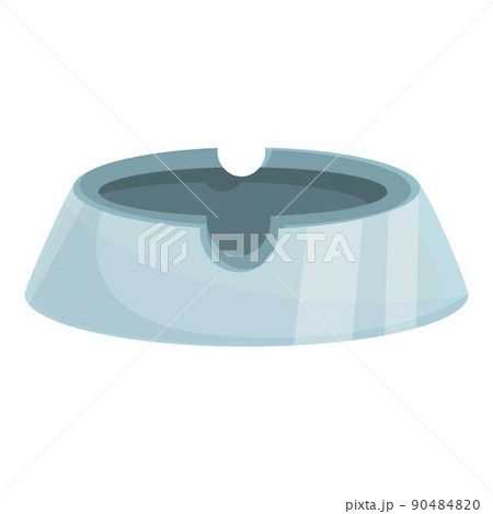 Steel ashtray icon cartoon vector. Cigar smoke. Cigarette tobacco 90484820