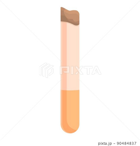 Burning cigarette icon cartoon vector. Nicotine box. Vape carton 90484837