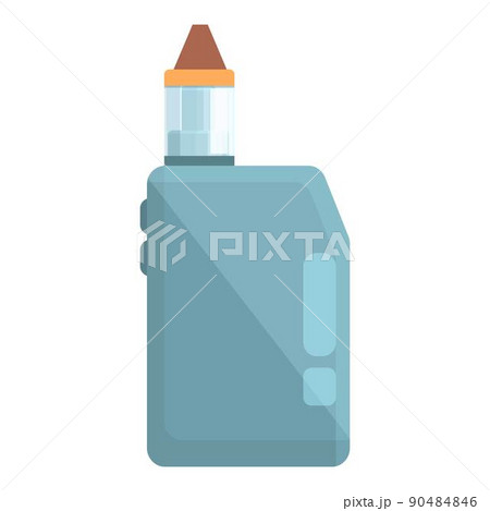 Vape icon cartoon vector. Tobacco smoke. Nicotine filter 90484846