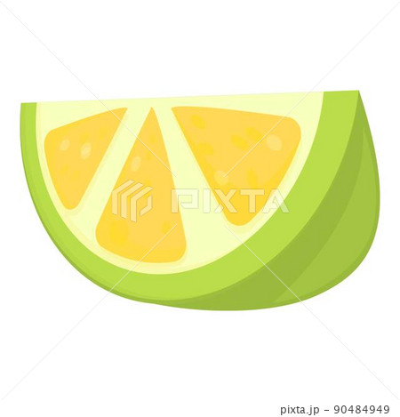 Lime slice icon cartoon vector. Tequila alcohol. Lemon agave Lime slice icon cartoon vector. Tequila alcohol. Lemon agave 90484949