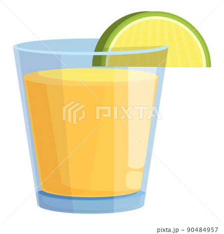 Tequila lime shot icon cartoon vector. Alcohol agave. Salt drink 90484957