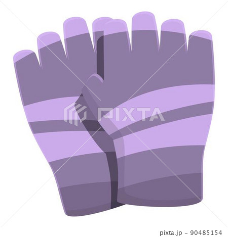 Gym gloves icon cartoon vector. Sport fitness. Workout cardio 90485154