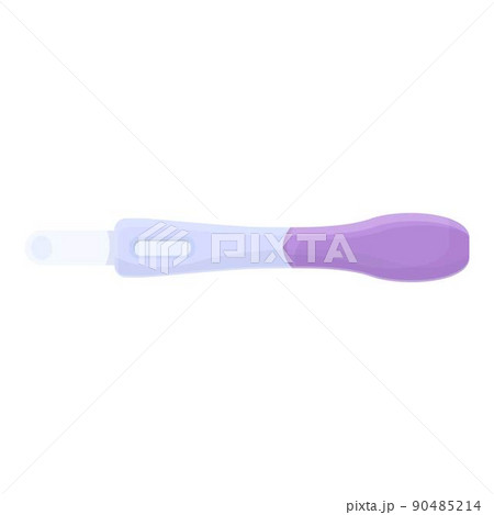 Pregnancy consultation icon cartoon vector. Test pregnant. Negative strip Pregnancy consultation icon cartoon vector. Test pregnant. Negative strip 90485214