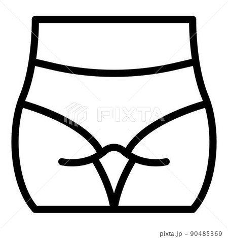 Bikini depilatory icon, outline style 90485369