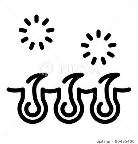 Woman hair removal icon, outline style 90485400