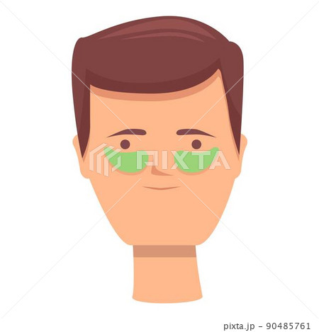 Wash eye patch icon cartoon vector. Mask face. Gel under 90485761