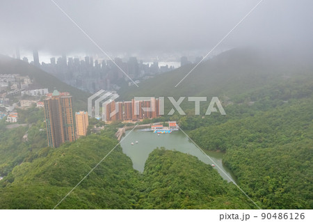 the landscape of Wong Nai Chung Reservoir Park 4 June 2022 90486126