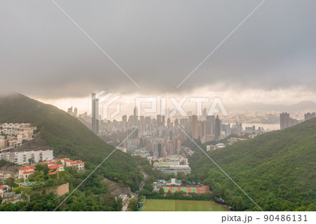 the landscape of Wong Nai Chung Gap, hong kong 4 June 2022 the landscape of Wong Nai Chung Gap, hong kong 4 June 2022 90486131