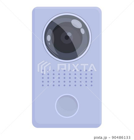 Wireless intercom icon cartoon vector. Video system. Phone camera Wireless intercom icon cartoon vector. Video system. Phone camera 90486133