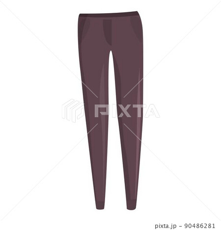 Woman pants icon cartoon vector. Female fashion. Lady glamour 90486281
