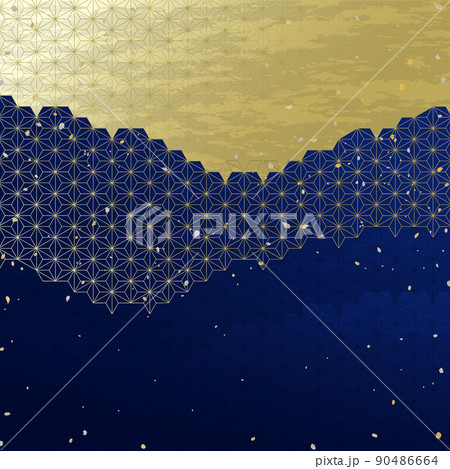 麻の葉柄をアレンジした和風ベクター素材 麻の葉柄をアレンジした和風ベクター素材 90486664