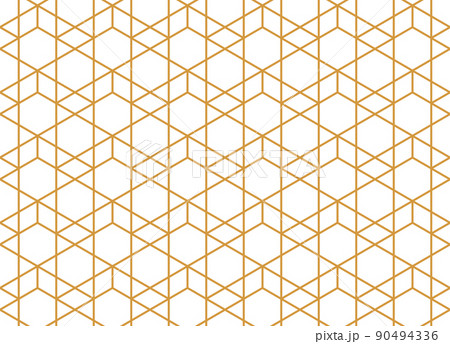 The geometric pattern with lines. Seamless vector background. White and gold texture. Graphic modern pattern. Simple lattice graphic design The geometric pattern with lines. Seamless vector background. White and gold texture. Graphic modern pattern. Simple lattice graphic design 90494336