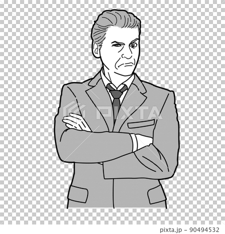 A frowning businessman 90494532