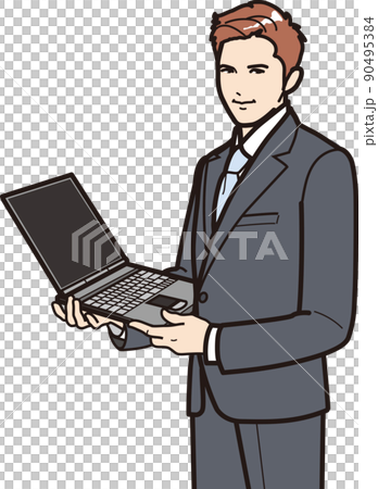有膝上型計算機的人 90495384
