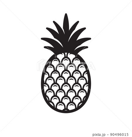 Pineapple Symbol Iconのイラスト素材