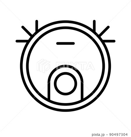 Robot vacuum cleaner icon. Smart home concept. 90497304