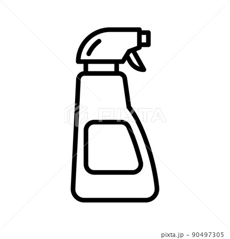 Cleaning spray icon. Household chemicals. Cleaning and disinfection. Cleaning spray icon. Household chemicals. Cleaning and disinfection. 90497305