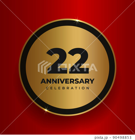 22 years anniversary celebration background. 90498853