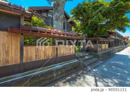 石川県　加賀橋立の町並み 90501151