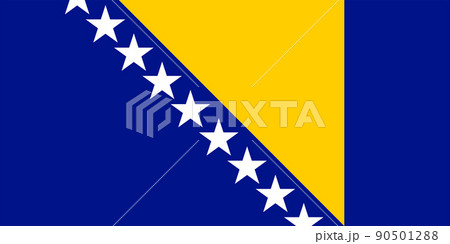 世界の国旗、ボスニア・ヘルツェゴビナ