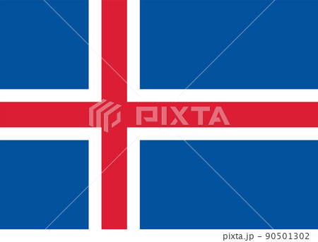 世界の国旗、アイスランド 世界の国旗、アイスランド 90501302