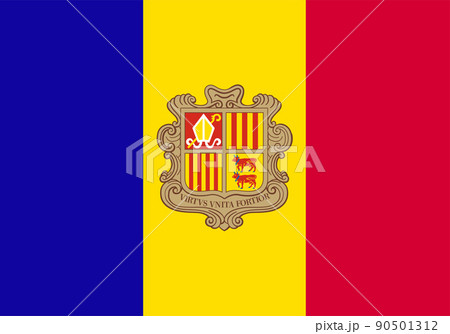 世界の国旗、アンドラ 90501312