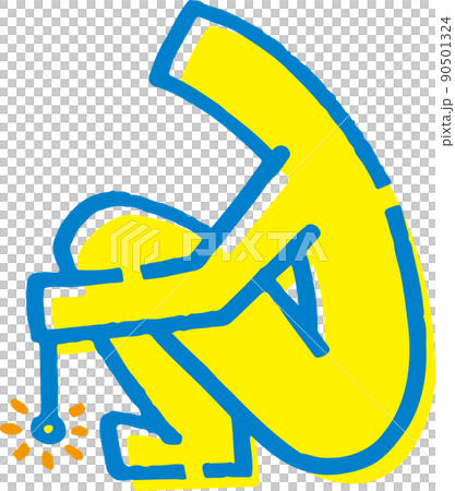 火柴人蹲下做煙火 火柴人蹲下做煙火 90501324