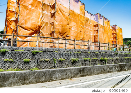 建設現場　くさび式足場 90501469