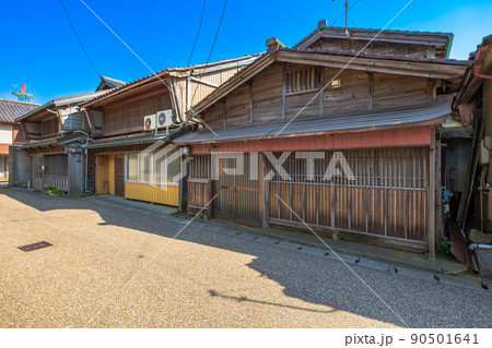 福井県　三国町の町並み 90501641