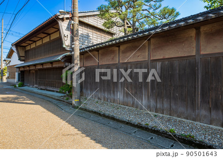 福井県　三国町の町並み 90501643