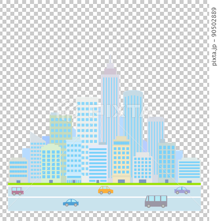 Icon illustration of urban buildings Icon illustration of urban buildings 90502889