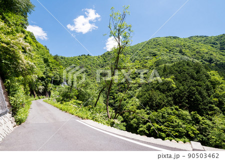 【国道157号】断崖絶壁の区間 【国道157号】断崖絶壁の区間 90503462