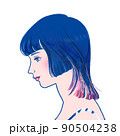 姫カットの女性 90504238