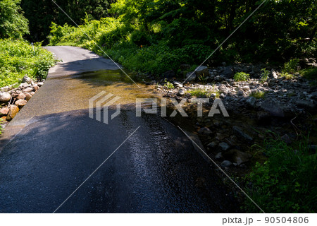 【国道157号】洗い越しを渡る 【国道157号】洗い越しを渡る 90504806