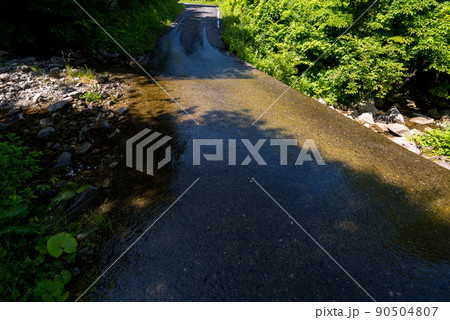 【国道157号】洗い越しを渡る 【国道157号】洗い越しを渡る 90504807