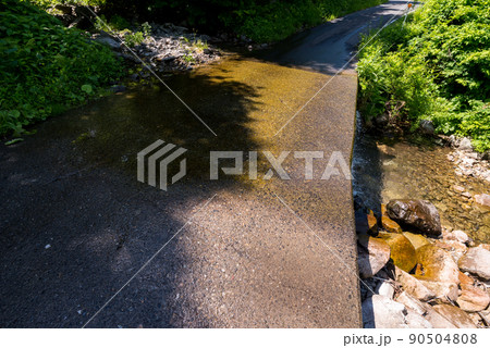 【国道157号】洗い越しを渡る 【国道157号】洗い越しを渡る 90504808