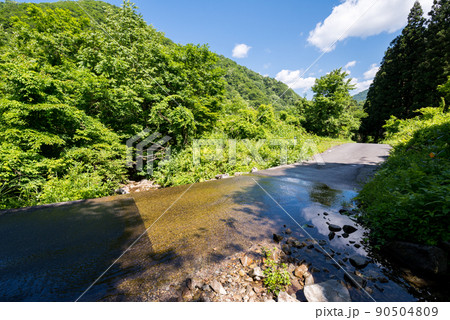 【国道157号】洗い越しを渡る 【国道157号】洗い越しを渡る 90504809
