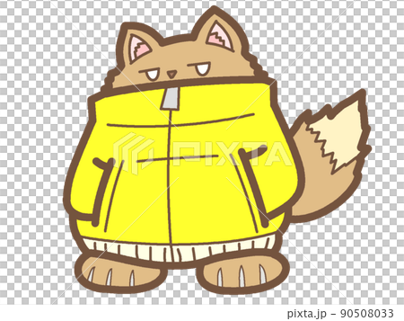 Werewolf icon in a yellow hoodie Werewolf icon in a yellow hoodie 90508033