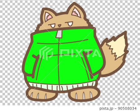 Werewolf icon in a green hoodie Werewolf icon in a green hoodie 90508034