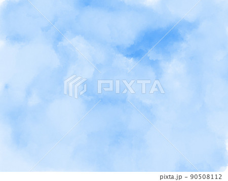 「あわい」青空に雲のイメージのペイント 90508112