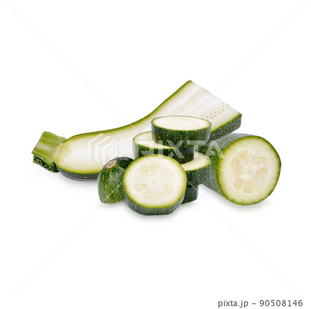 Fresh zucchini isolated on white background Fresh zucchini isolated on white background 90508146
