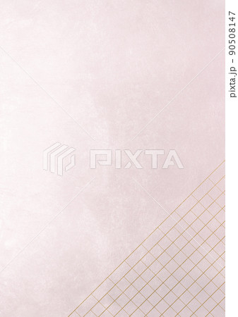 金箔ラインの斜め2　（背景素材）　背景薄いピンク 90508147