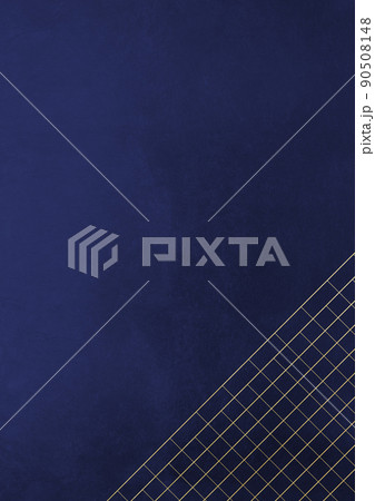 金箔ラインの斜め2　（背景素材）　背景暗い青 90508148