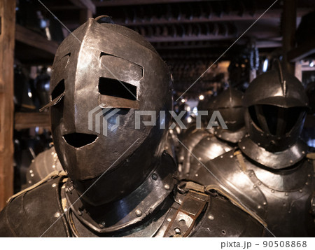 many medieval iron metal helm detail many medieval iron metal helm detail 90508868
