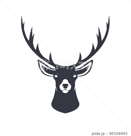 Stylized reindeer head.  90508905