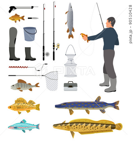 Fishing Equipment and Fisher with Haul Banner 90510428