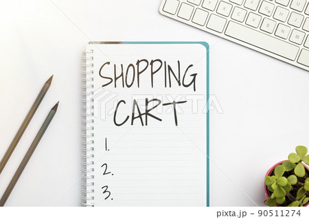Conceptual caption Shopping Cart. Concept meaning Case Trolley Carrying Groceries and Merchandise Flashy School Office Supplies, Teaching Learning Collections, Writing Tools, Conceptual caption Shopping Cart. Concept meaning Case Trolley Carrying Groceries and Merchandise Flashy School Office Supplies, Teaching Learning Collections, Writing Tools, 90511274