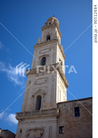 Belltower of the cathedral in Lecce. 90512684
